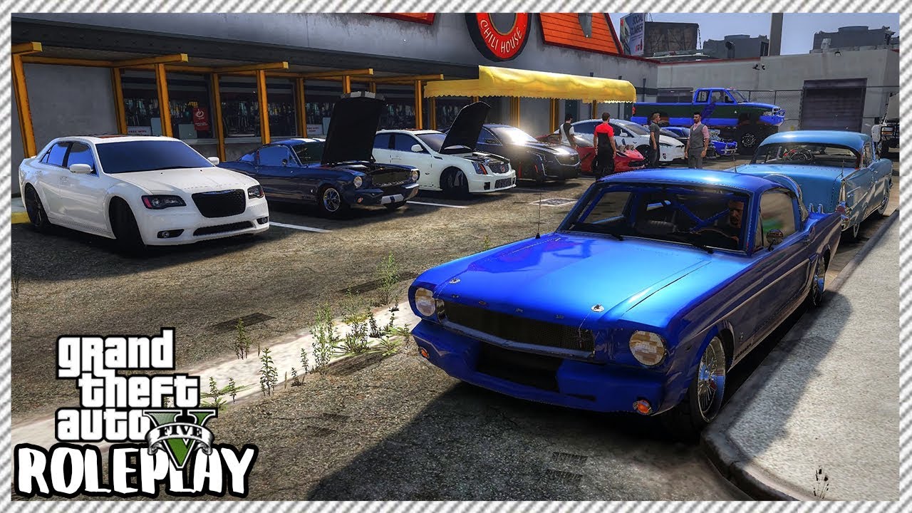 GTA 5 Roleplay - 'HUGE' American Car Only Car Meet | RedlineRP #492