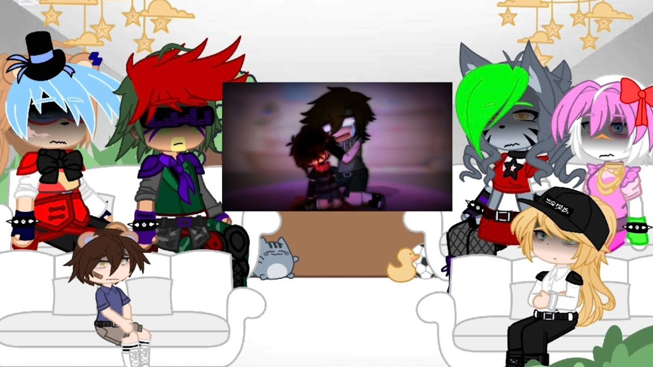 [ FNAF SB React To glammike ]  * warning: Angst * -Part1- •Tiny•