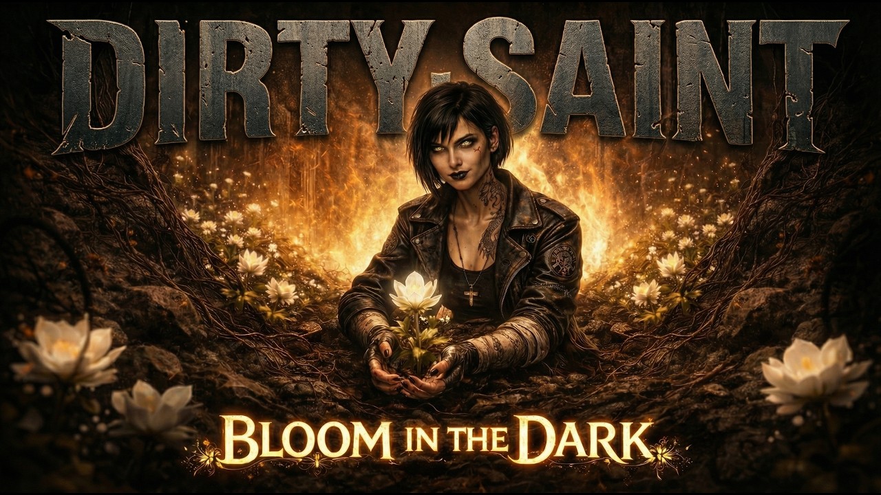 DIRTY SAINT – Bloom in the Dark (Official Visualizer) | Dark Emotional Rock