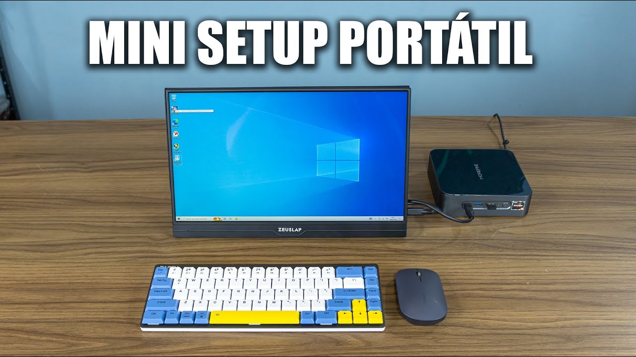 MONTEI UM MINI SETUP PORTÁTIL PRA JOGAR E TRABALHAR