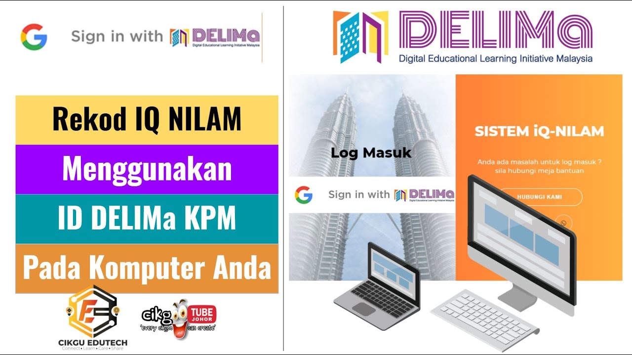 Cara Merekod Bacaan NILAM (IQ NILAM)  Menggunakan ID DELIMa Pada Komputer Anda 2021