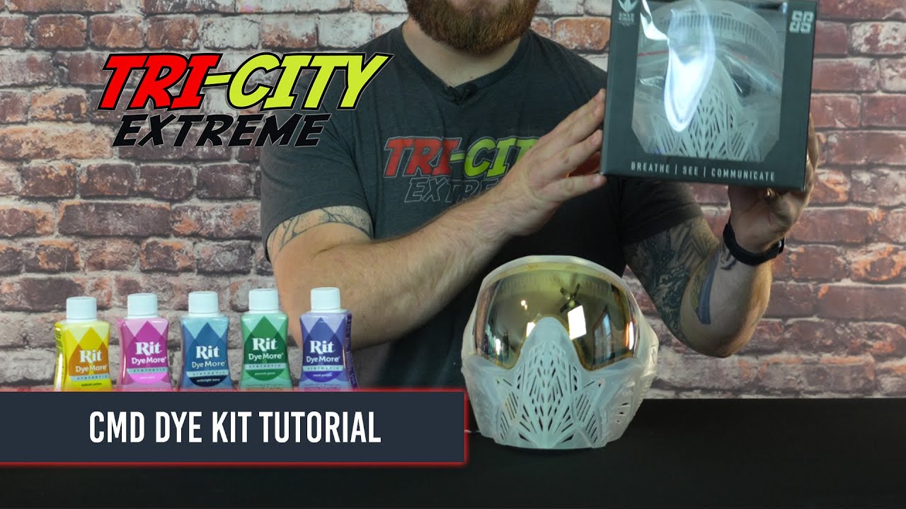 How to dye a Bunkerkings CMD clear mask tutorial