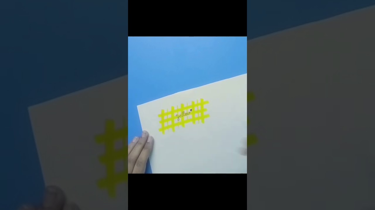 Make a yellow pattern paper easily💛