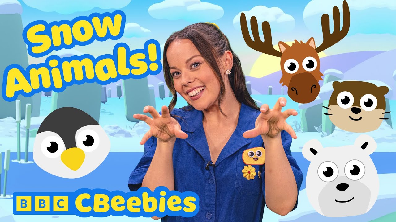 Time to Play Snow Animals 🦦❄️ | CBeebies House Fun with Evie and Friends 🌈✨
