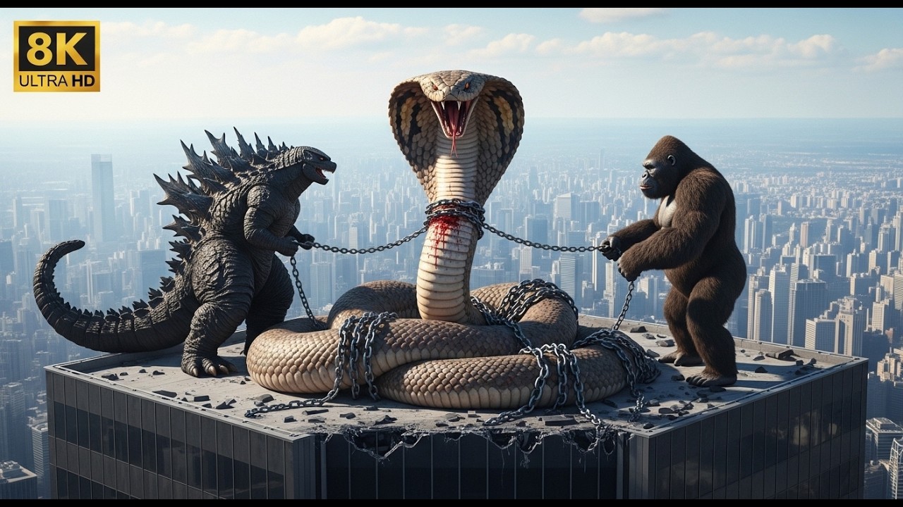 King Kong & Godzilla Unite Against Titanoboa | The Ultimate Prehistoric Showdown wow