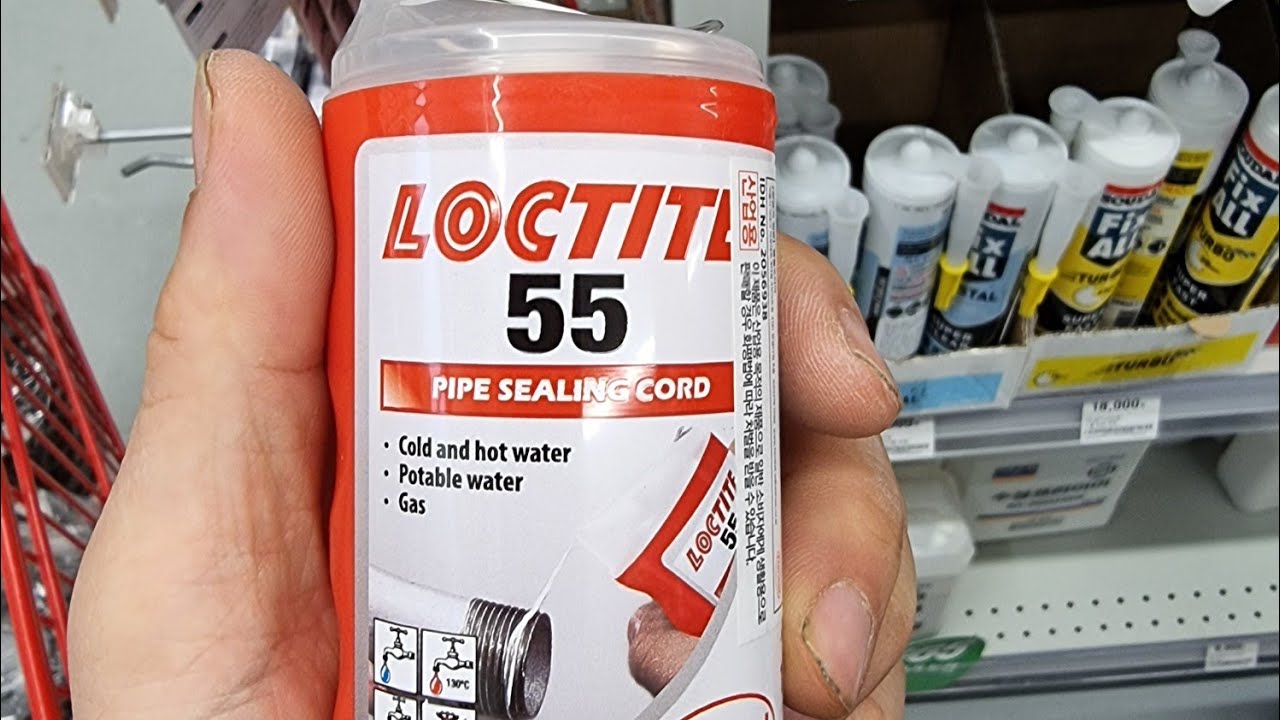 테프론테이프, 록타이트55, 배관밀봉제 앵글밸브 체결 비교: Tefrontape vs loctite55