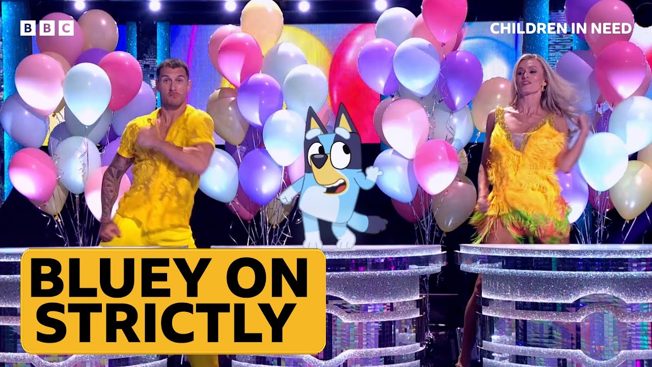 Bluey takes to the Strictly Dancefloor for Children in Need 🤩💃