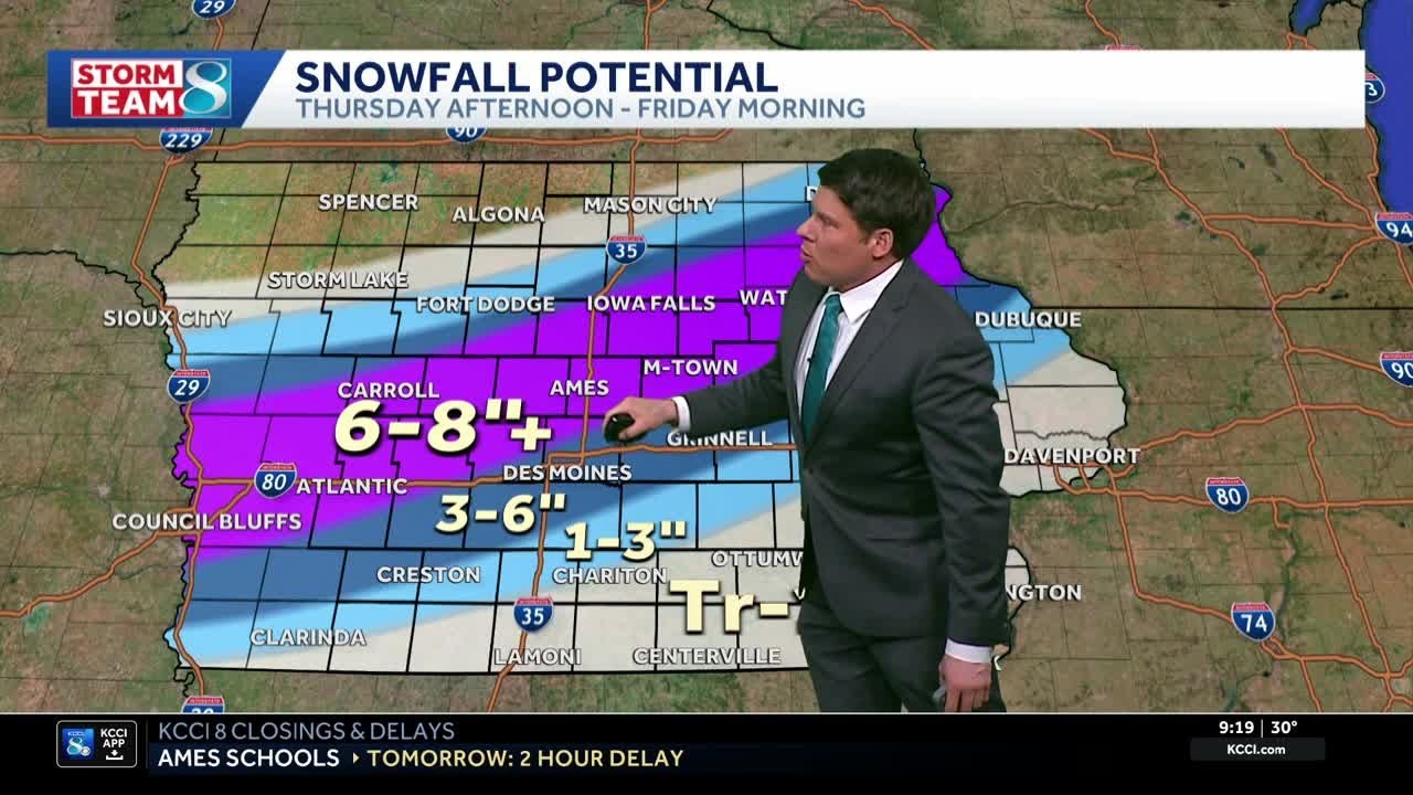 Iowa weather: Heavy snow tonight followed by frigid cold