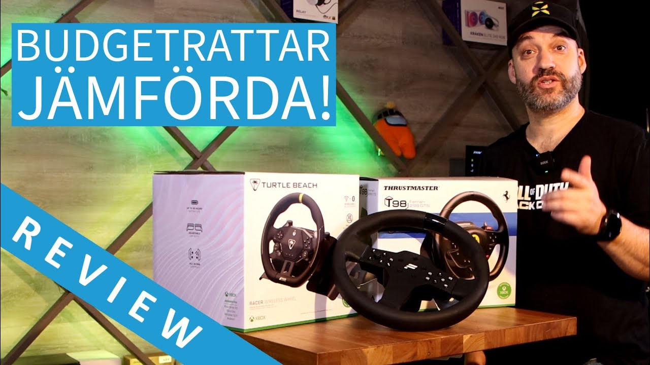 Budgetrattar jämförda! Turtle Beach Racer Wireless vs Thrustmaster – Komplett recension