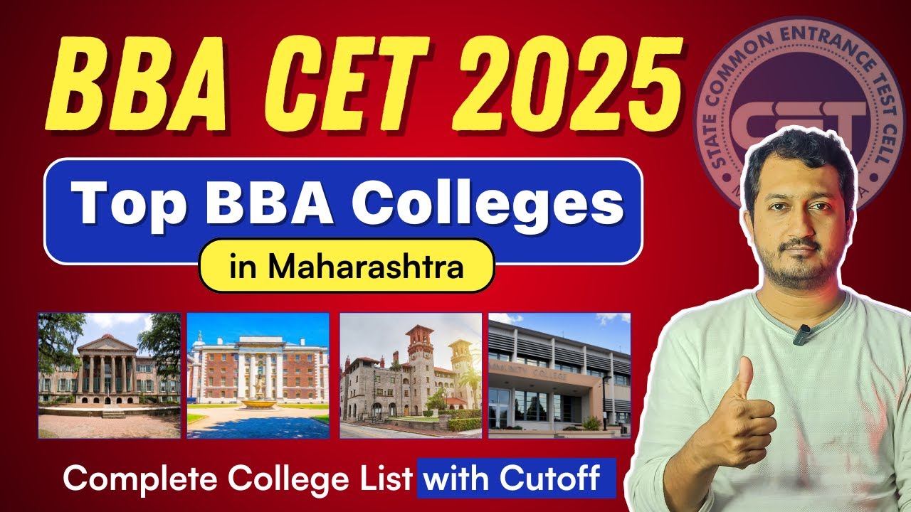 Top BBA Colleges in Maharashtra through BBA/BCA CET 2025 | Complete College List with Cutoff