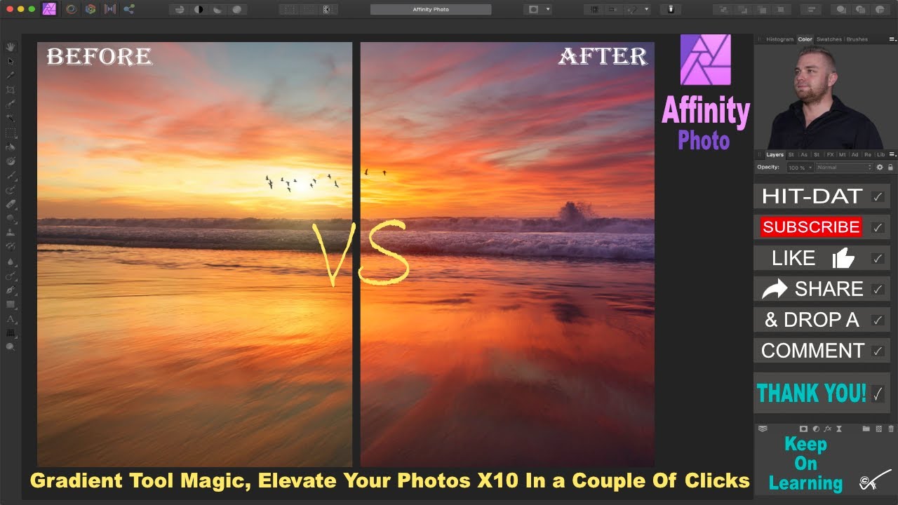 Affinity Photo - Gradient Tool Magic Elevate Your Photos X10 In A Couple Of Clicks