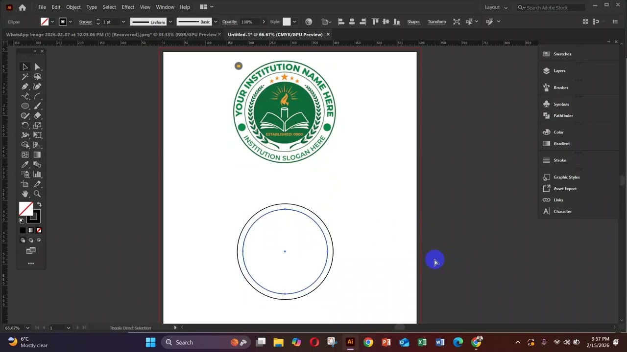 Typography & Text Effect in Adobe Illustrator | SICIP | GD & UI | 2026