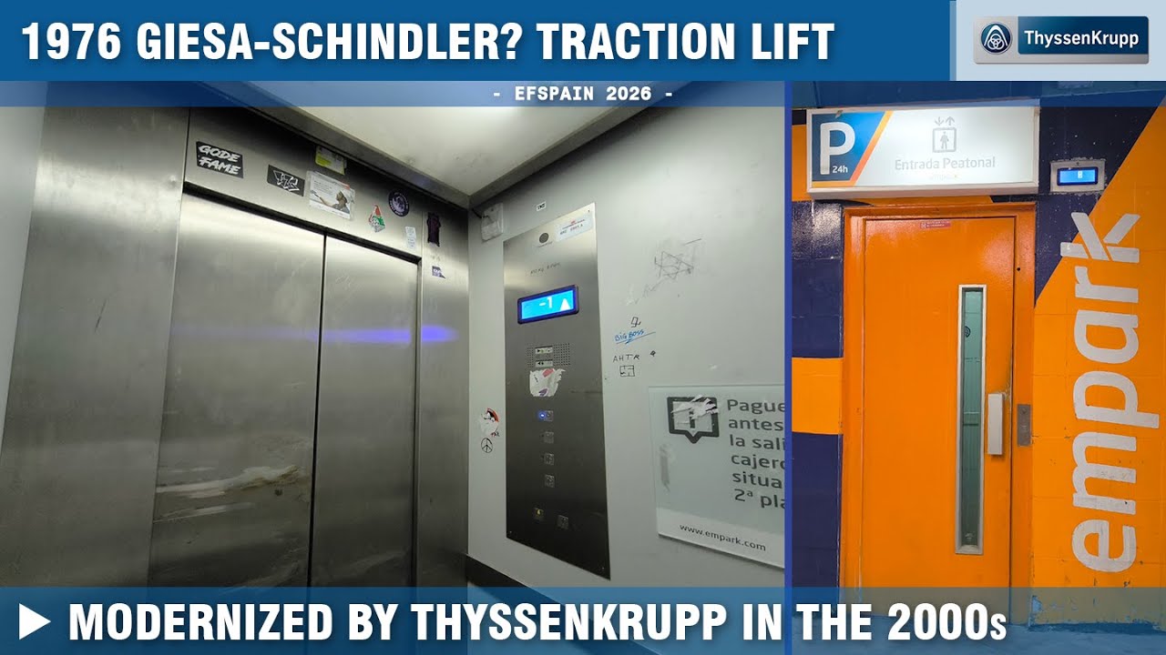 1976 traction lift modded by TK @ Parking Empark Serrano, Madrid