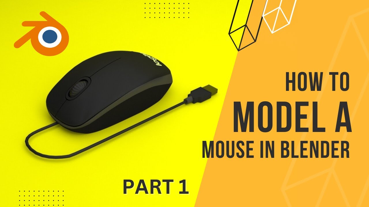 🖱️ Model a Realistic Mouse in Blender – Part 1