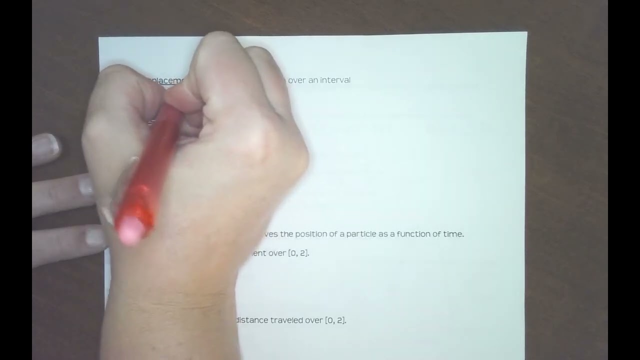 Particle Motion (4.2) - Pt 2