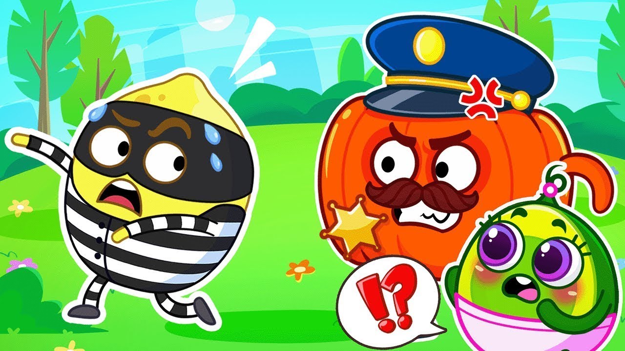 Policial Corajoso Ensina a Ficar Seguro! 👮✨ Pit & Penny em Ação 🥑