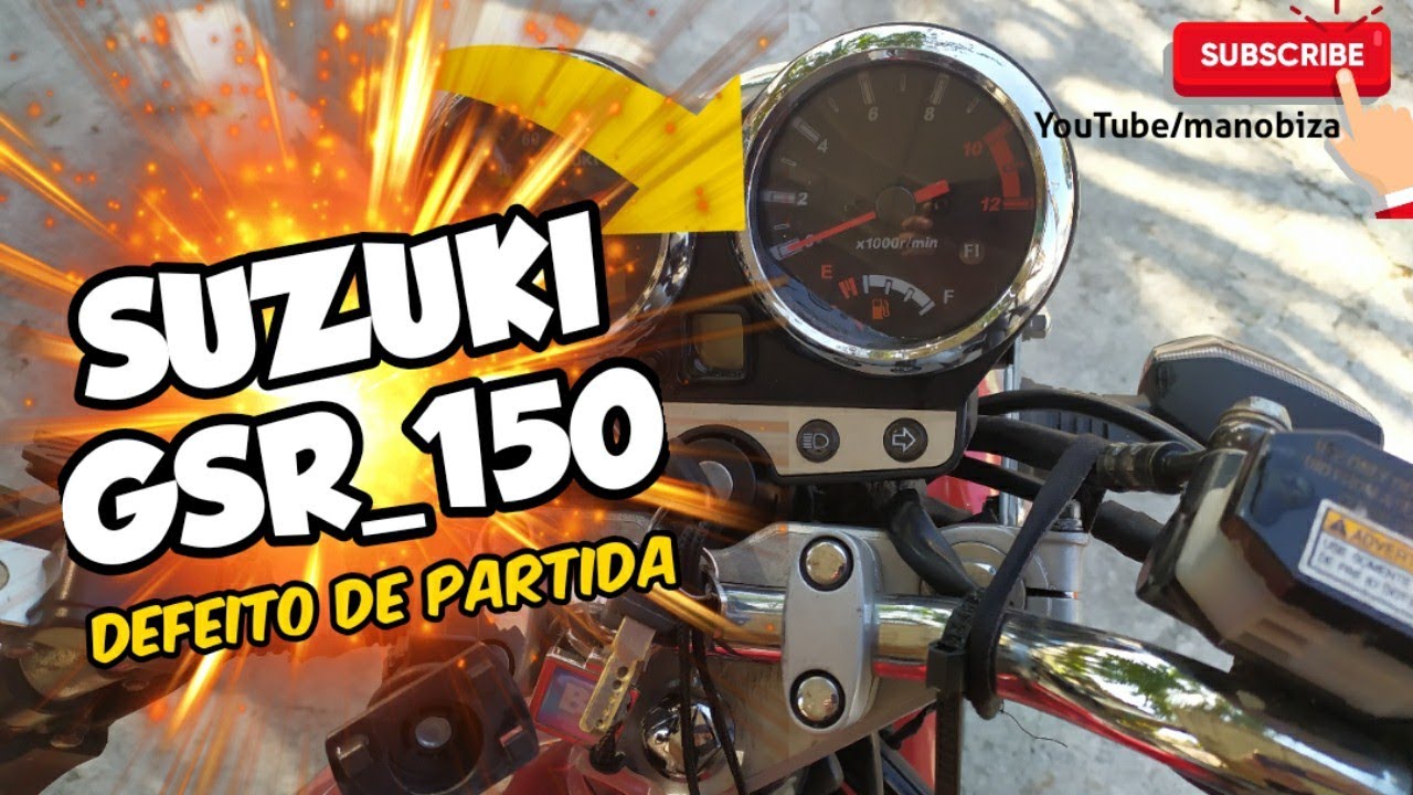 Suzuki GSR 150i Defeito De Partida Luz De Injeção - Solução Rapida