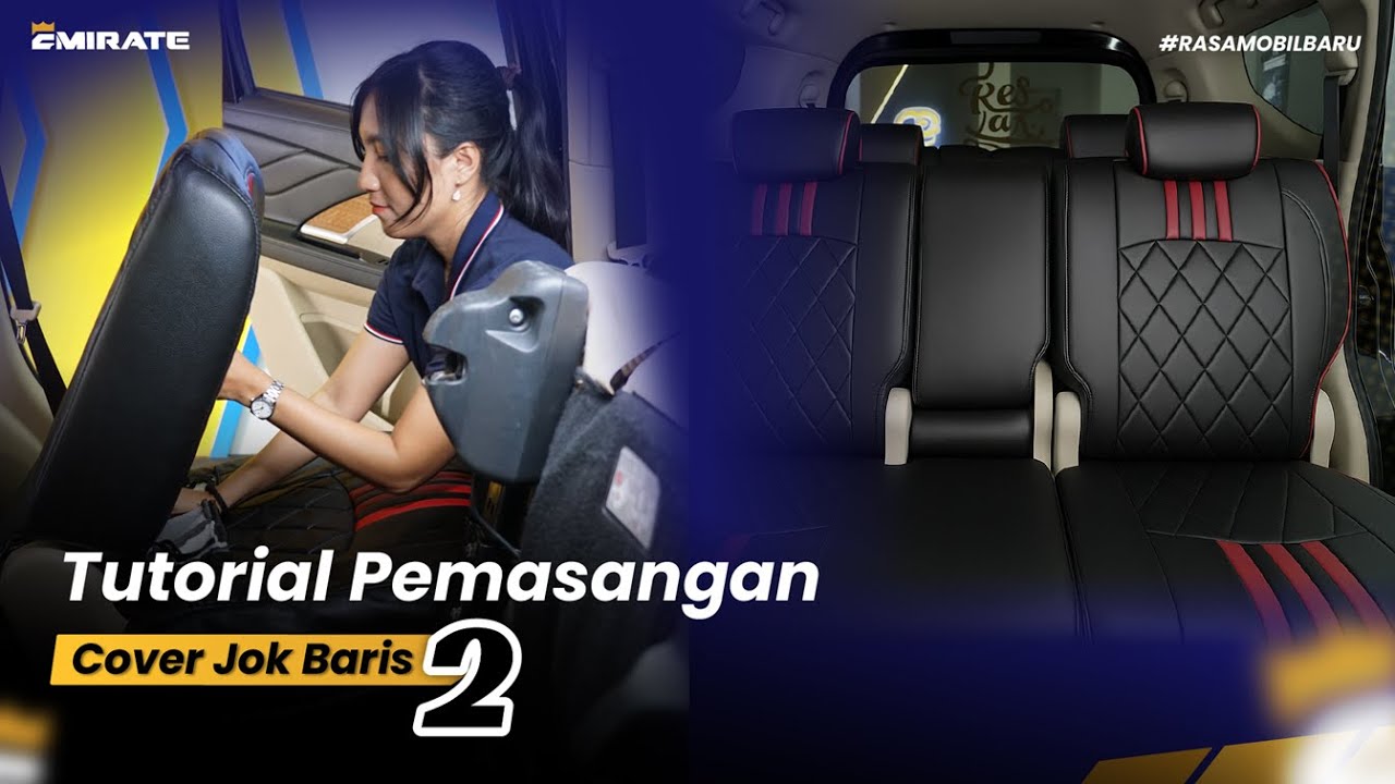 PEMASANGAN COVER JOK MOBIL BARIS 2 #coverjokmobil #sarungjokmobil