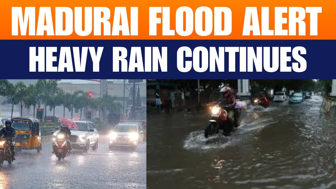 Tamil Nadu : Madurai Flood Alert: Heavy Rain Causes Waterlogging Across City | Weather Alert | News9