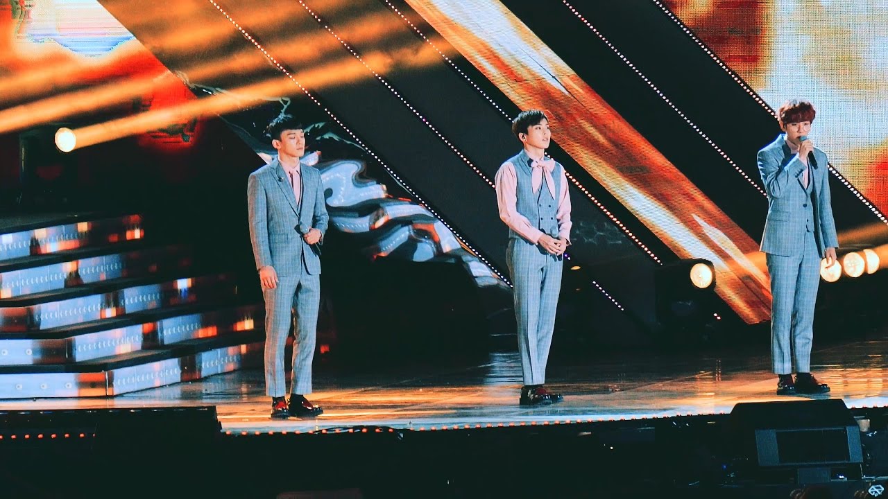 [4k Fancam/직캠]161023 첸, 백현, 시우민 (EXO) (첸백시) - 너를 위해(달의 연인 - 보보경심 려 OST)@부산 원아시아 드림콘서트