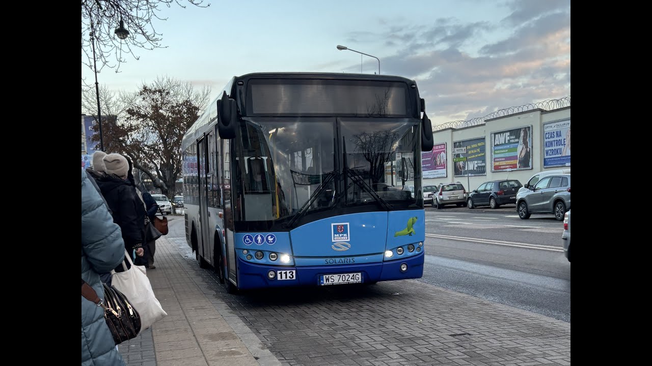 Solaris Urbino 8.9LE III #113 MPK Siedlce linia 20 kierunek Park Wodny