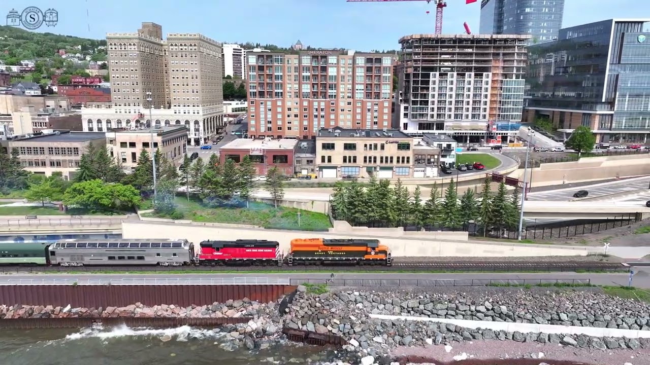 Great Northern #400 on the Lakewalk in Duluth, June 2025
