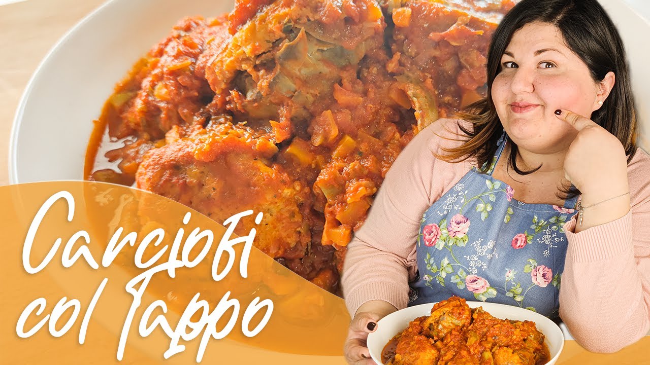 Carciofi col tappo al sugo - Ricetta Vegetariana | Morsi di Sicilia - Valeria Raciti