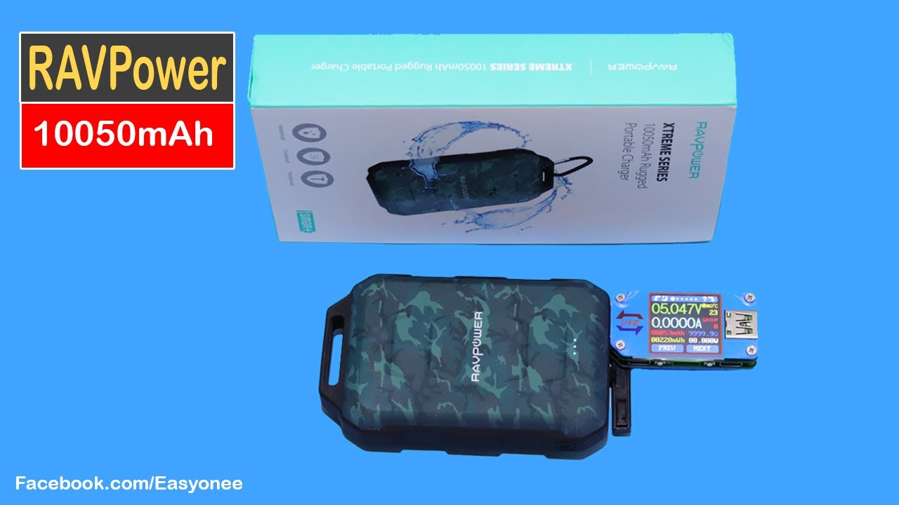 RAVPower 10050mAh Waterproof Power Bank Unboxing | Test