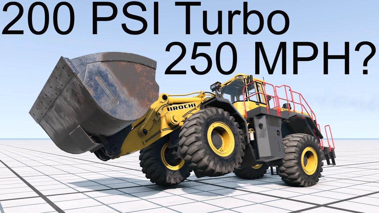 The 80,000 HP Wheel Loader! BeamNG. Drive