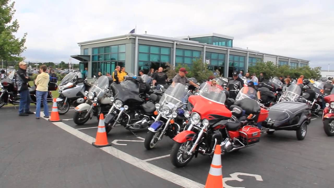 Harley-Davidson 110th Riders cross Lake Michigan on the Lake Express high speed ferry