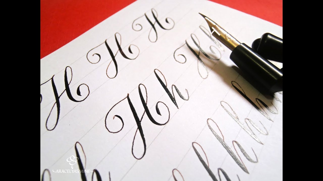 Serie caligrafia copperplate, &iquest;c&oacute;mo escribir la letra 