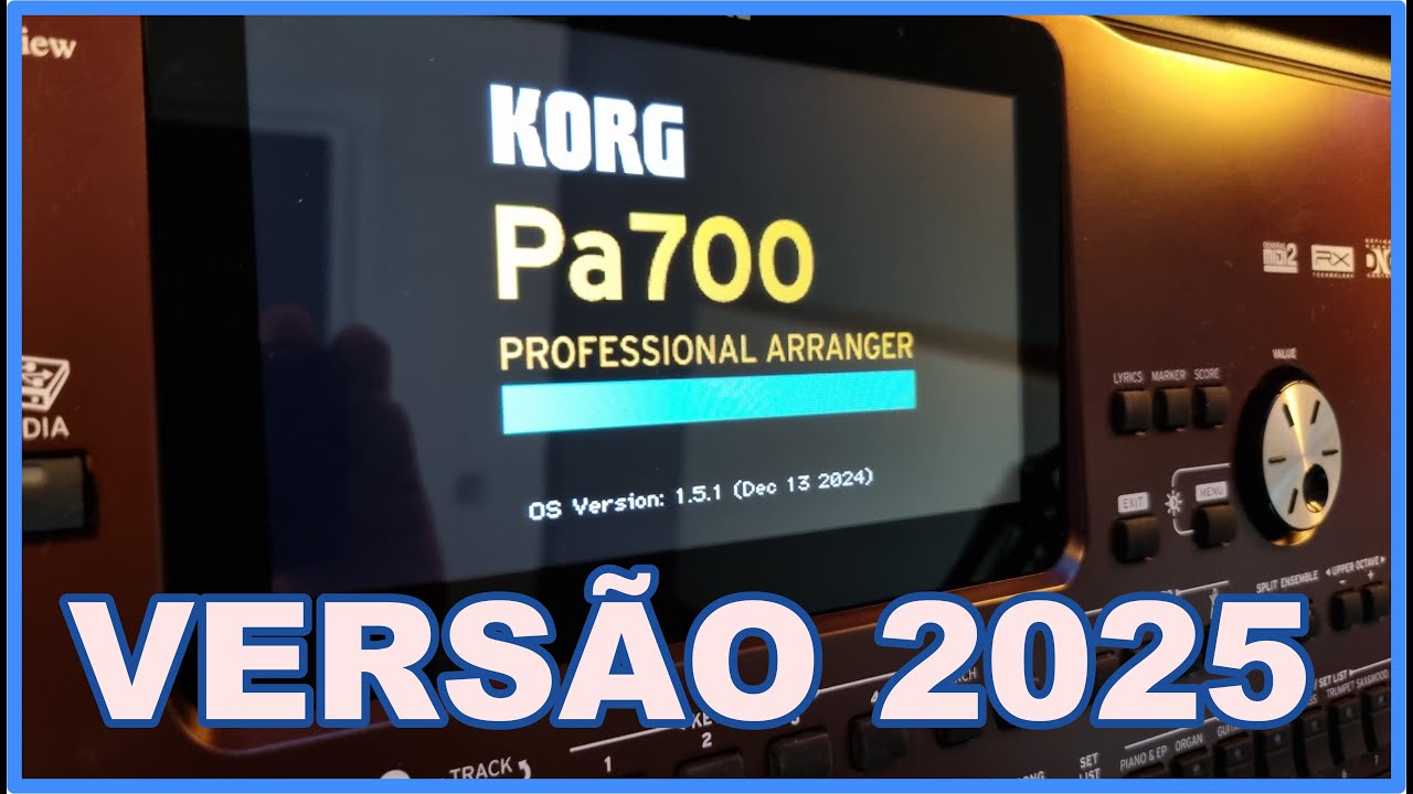ATUALIZANDO O TECLADO KORG-PA 700 PRA NOVA VERSÃO 1.5.1 #2025 🎹