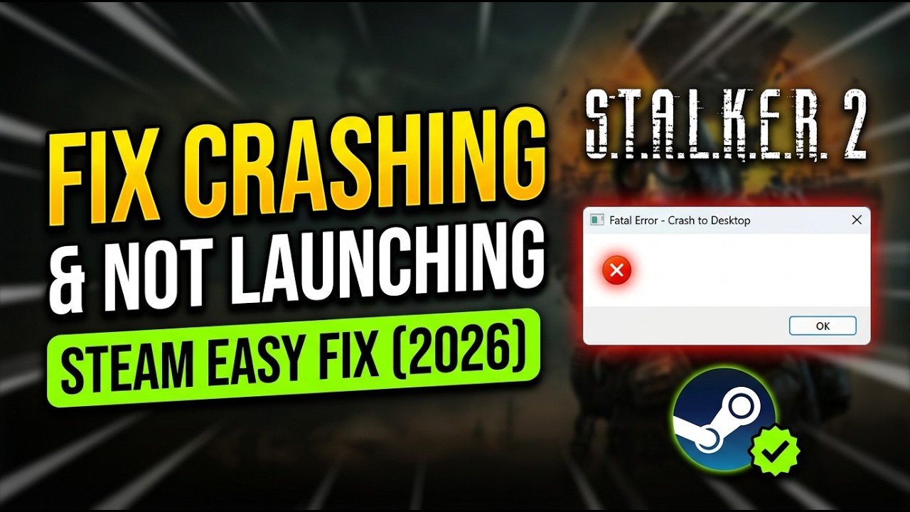 Fix S.T.A.L.K.E.R. 2: Cost of Hope Not Launching, Crashing & Crash to Desktop on Steam