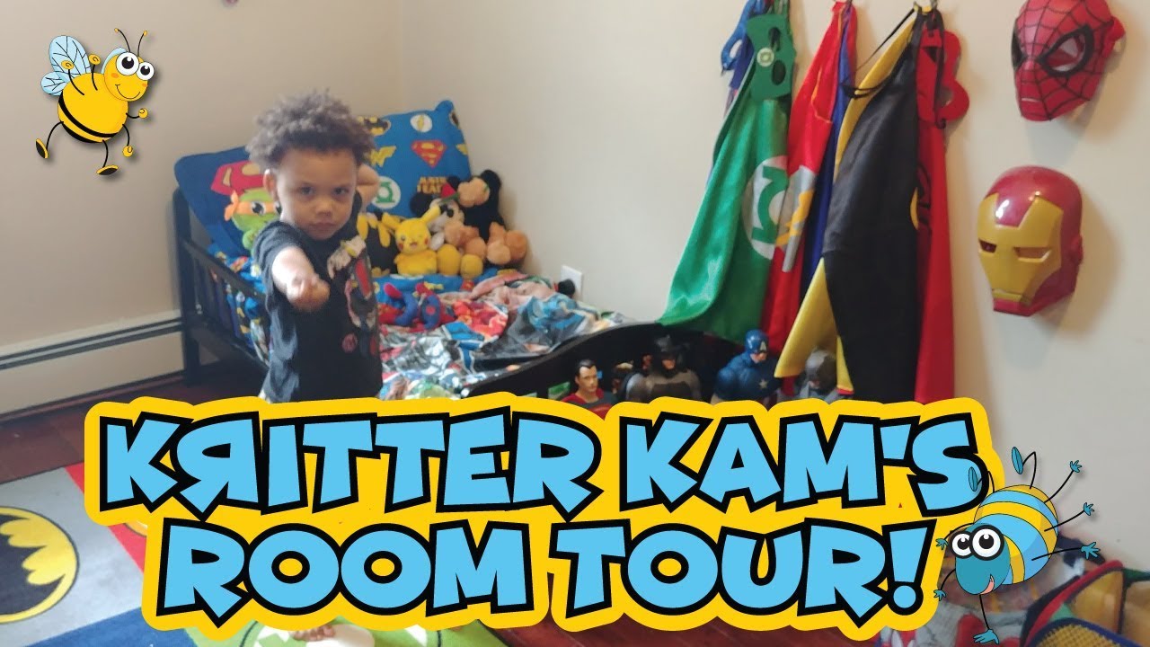 KRITTER KAM'S AWESOME SUPERHERO ROOM TOUR!