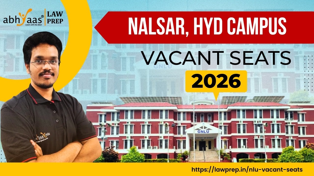 NALSAR Hyderabad Admissions 2026 Through Vacant Seats | Full Details