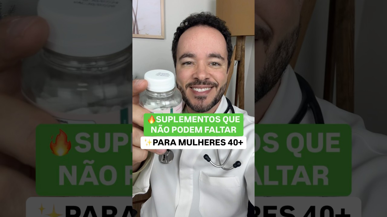 🔥SUPLEMENTOS QUE TODA MULHER 40+ DEVE TOMAR!🚀#suplementos #saude #medicina #drdanieltales