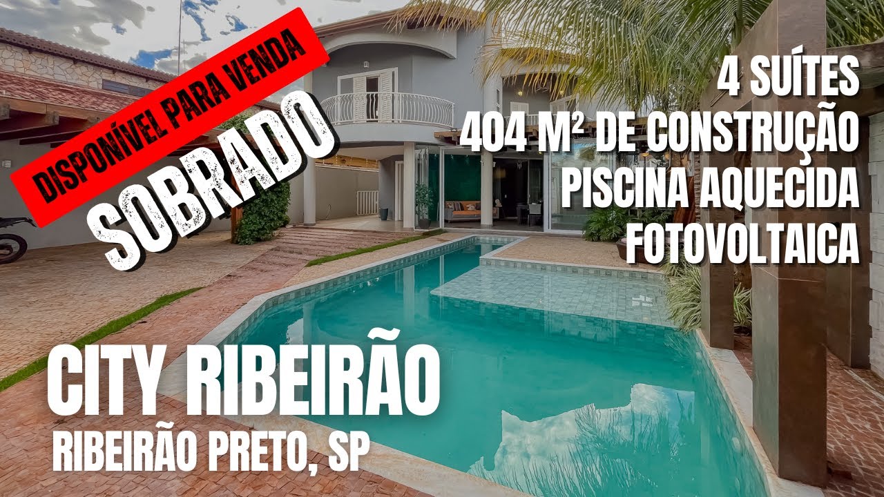 SOBRADÃO NA CITY RIBIERÃO - RIBEIRÃO PRETO, SP - R$ 1.590.000,00 - 4 SUÍTES - FOTOVOLTAICA