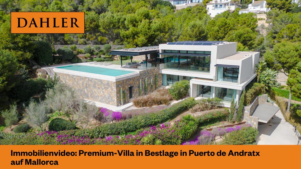 Immobilienvideo: Premium-Villa in Bestlage in Puerto de Andratx auf Mallorca
