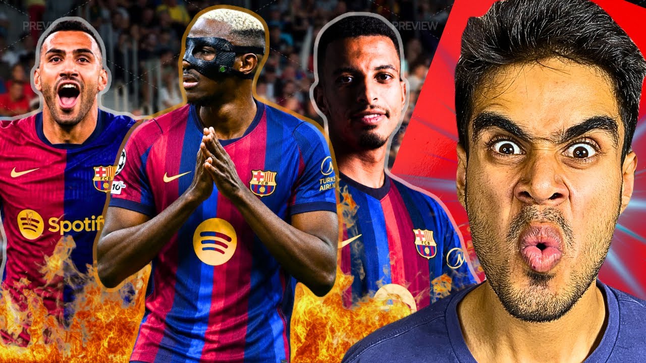 Could Osimhen come to Barca? Alvarez is plan B, Pavlidis is the target. Barca eyeing Ounahi. Foot...