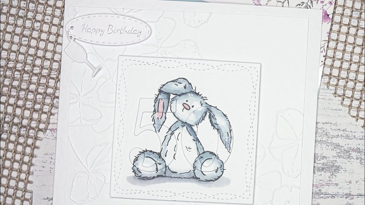 Card tutorial with Cottontail