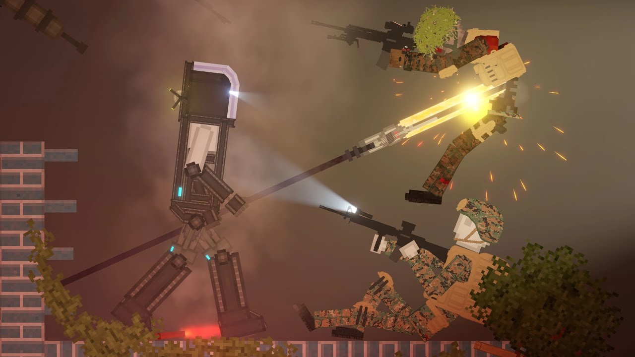 Aliens Attack Earth(Soldiers Vs Aliens) in People Playground