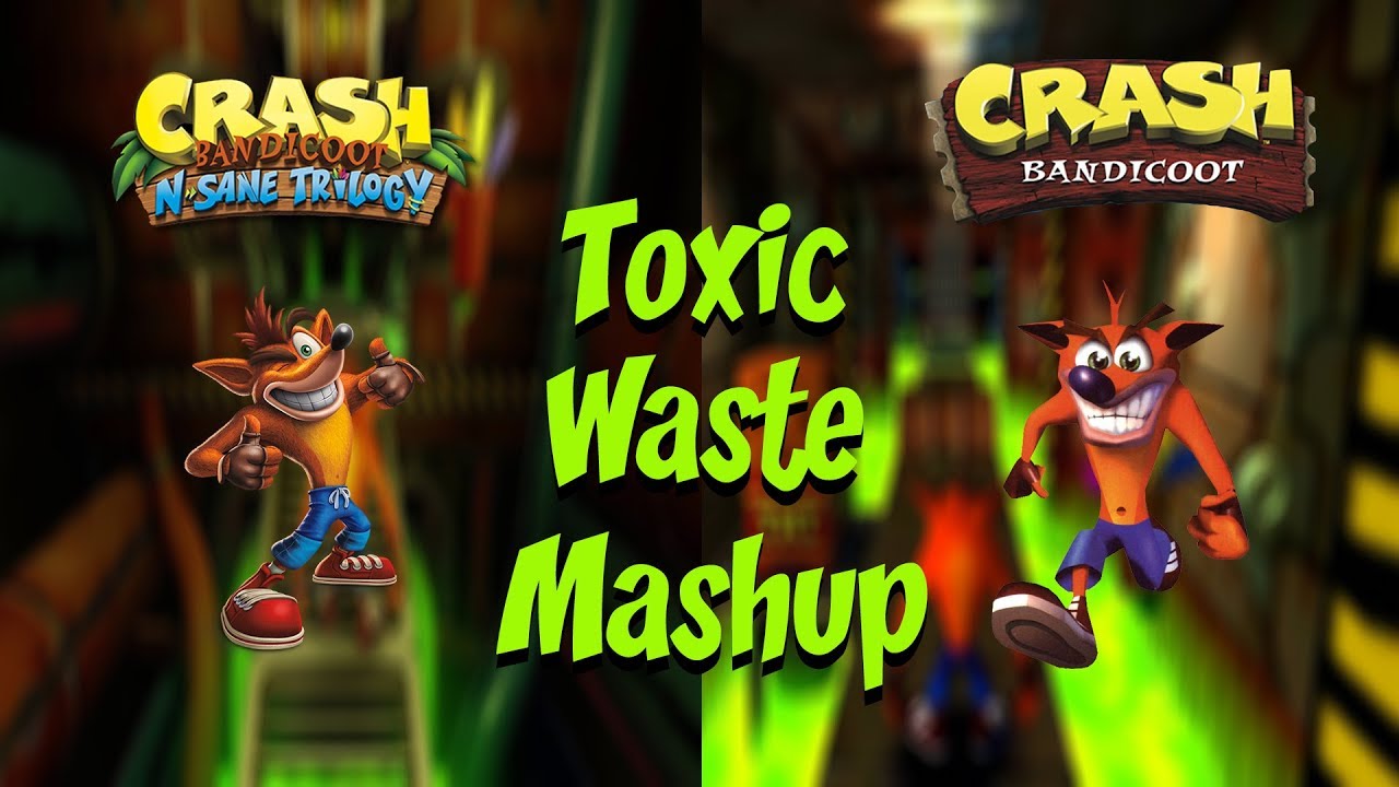 Crash Bandicoot N Sane Trilogy PS1/PS4 Soundtrack [Mashup] - Toxic Waste