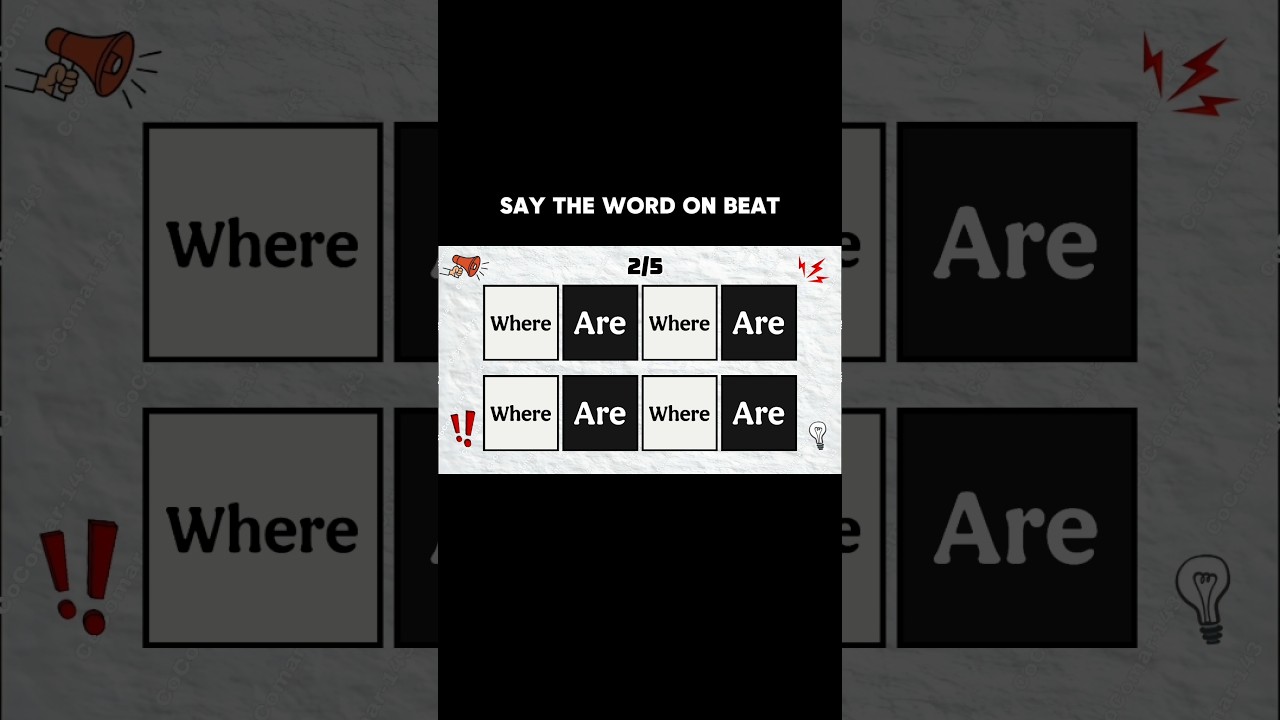 Say The Word On Beat Challenge  1/5