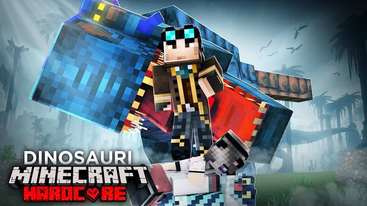 SOPRAVVIVO con i miei amici nel mondo dei DINOSAURI su MINECRAFT