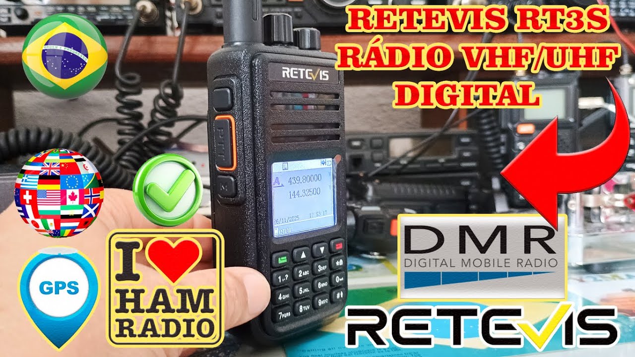 DMR PROFISSIONAL por PRE&Ccedil;O DE AMADOR! Unboxing do Retevis RT3S!