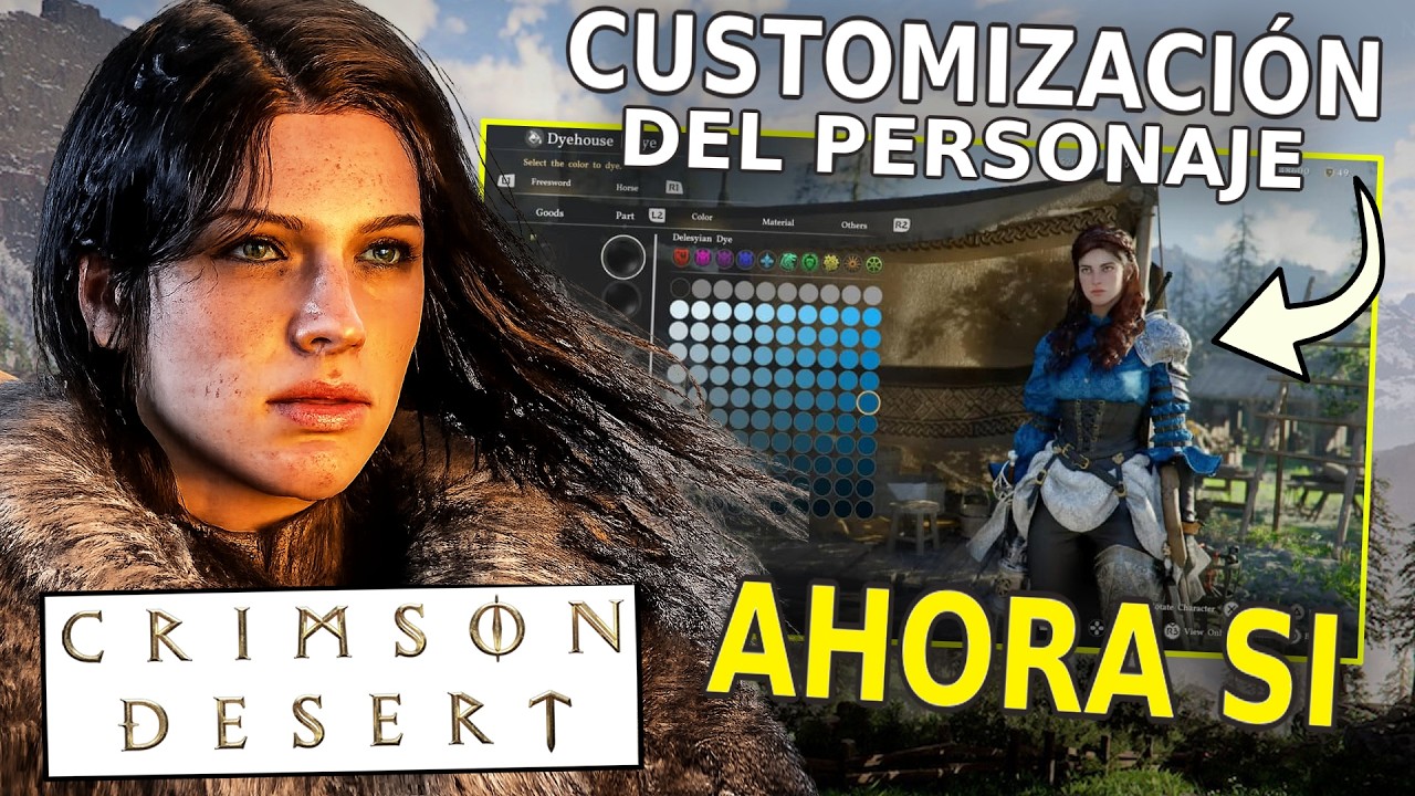 Crimson Desert - PERSONAJE CUSTOM y ACTIVIDADES en UN MUNDO VIVO