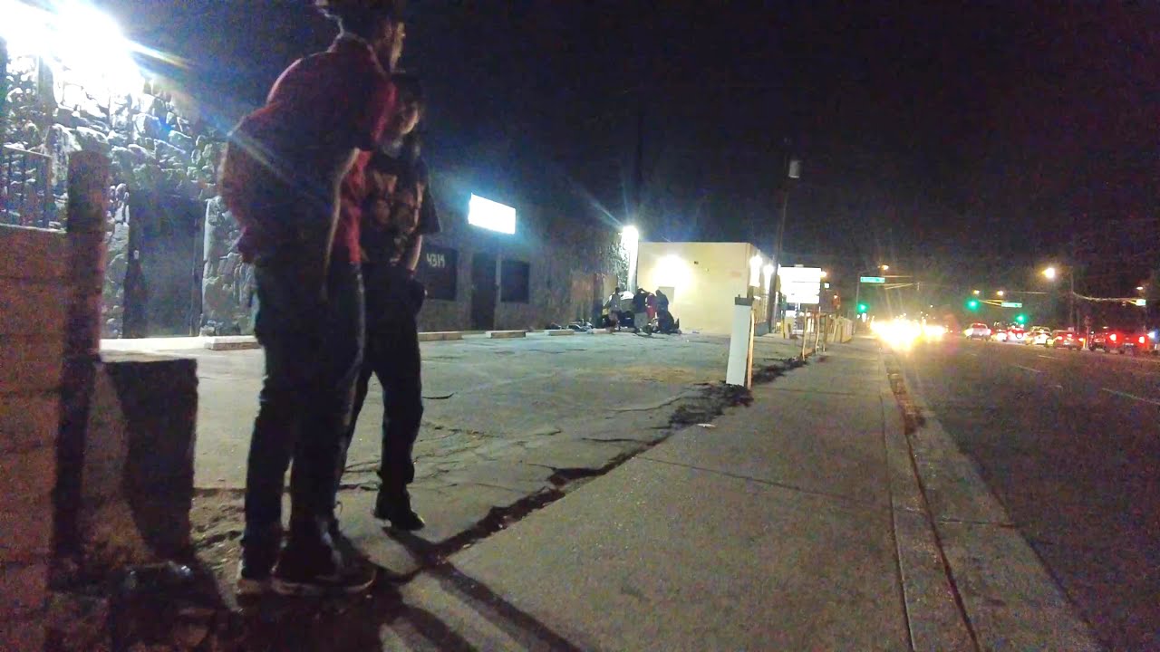 WALKING AT NIGHT IN PHOENIX, ARIZONA HOODS