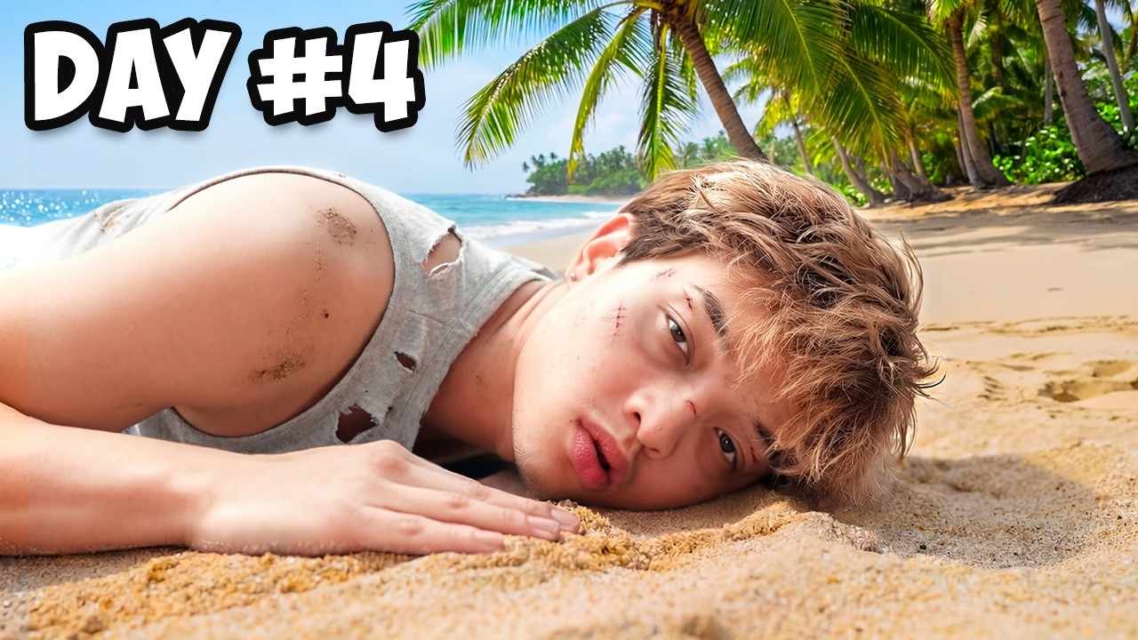 Surviving 7 Days Stranded On An Island! (Day 4)