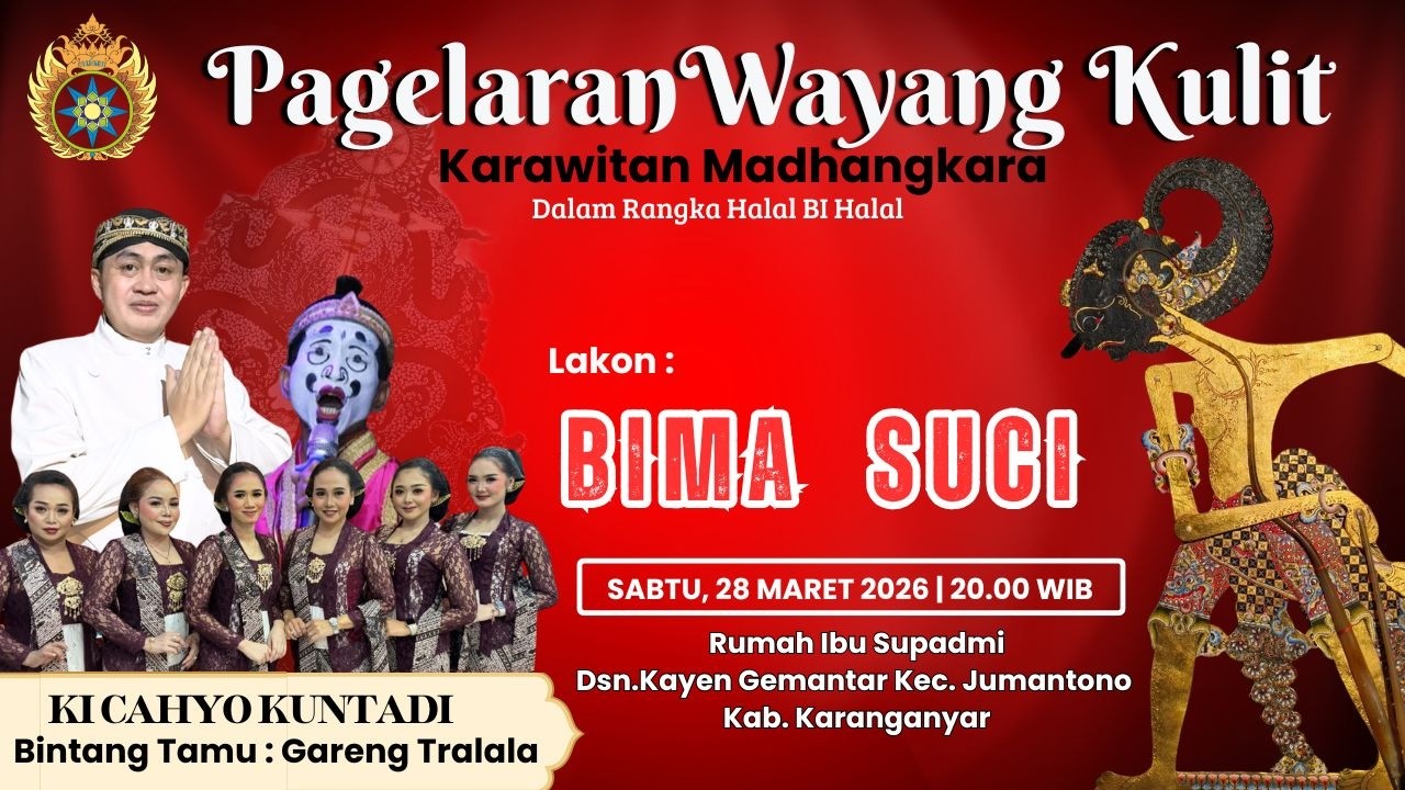 WAYANG KULIT KI CAHYO KUNTADI || LAKON DEWA RUCI - BIMA SUCI