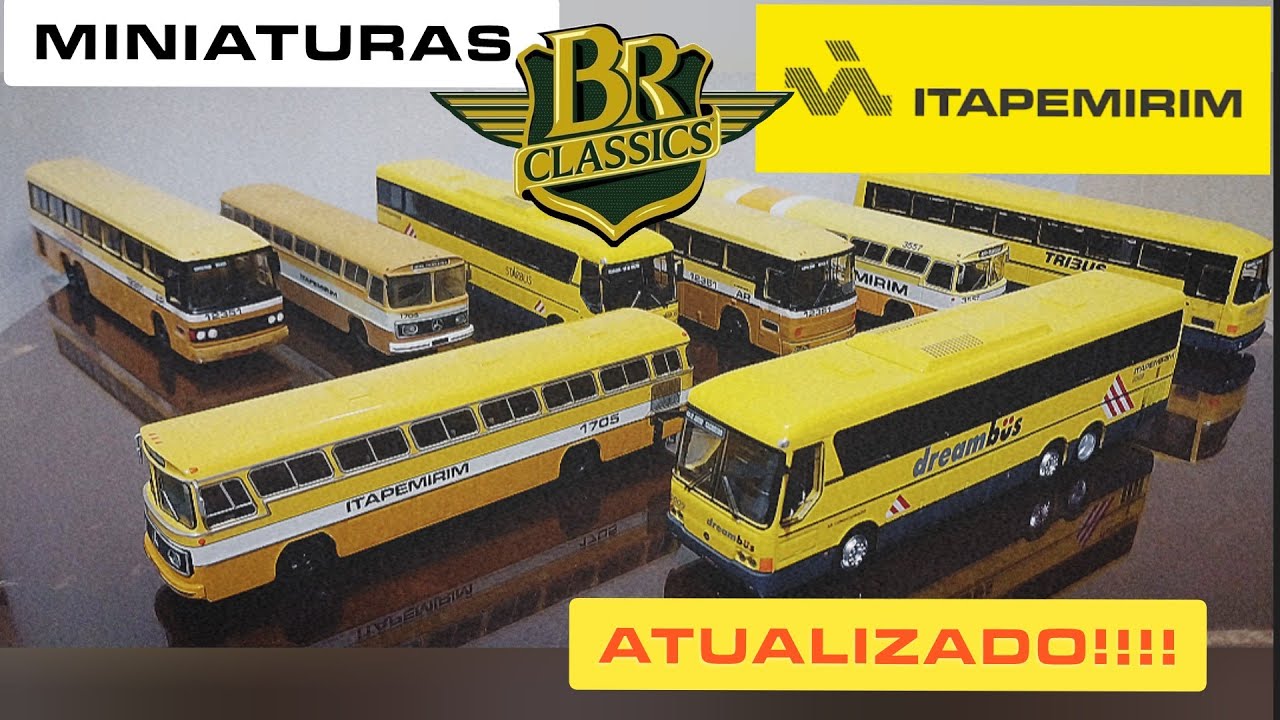 NOVAS MINIATURAS ITAPEMIRIM BR CLASSICS NA COLEÇÃO #brclassics #bus #itapemirim 